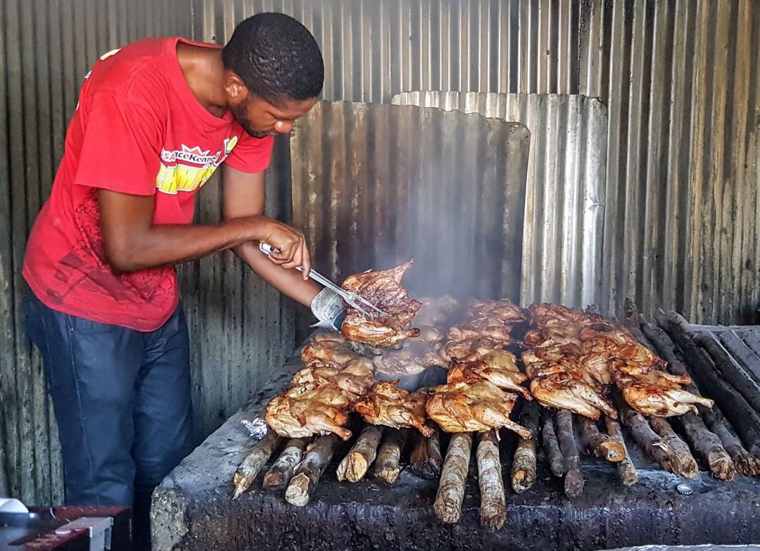 Visit Jamaica on Instagram: “The pit masters at Scotchies - a popular roadside bbq stand - have definitely perfected the art of jerk chicken. They smoke up to 350…”