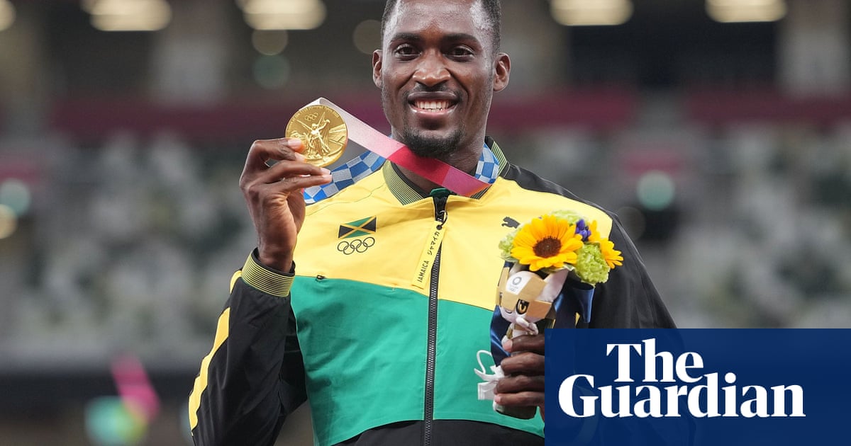 Hansle Parchment thanks woman who paid for taxi to race where he won Olympic gold | Tokyo Olympic Games 2020 | The Guardian